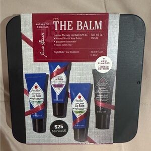 NWT Jack Black Intense Therapy Lip Balm Boxed Set